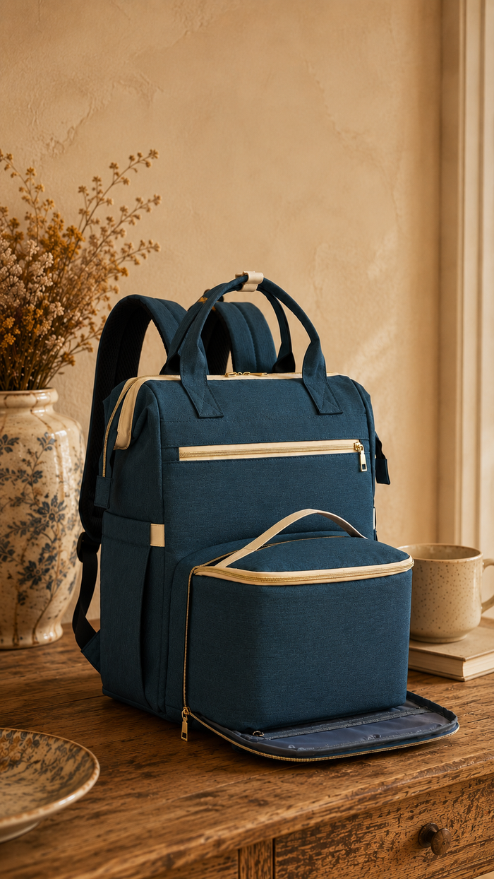 Le Beau — Sac à dos isotherme Oxford, ordinateur 15,6 pouces